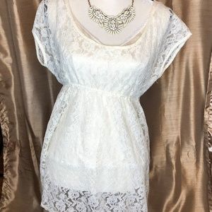 Free People Lace  Large Top